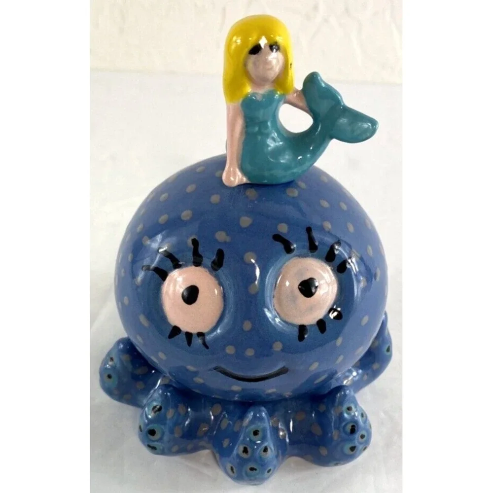 Vintage Mermaid on Octopus Figurine 5
